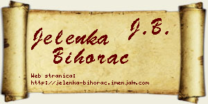 Jelenka Bihorac vizit kartica